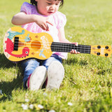 Maxbell Children Guitar Musical Toy Cartoon Animal Small Ukulele for Beginner Babies Yellow