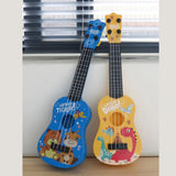 Maxbell Children Guitar Musical Toy Cartoon Animal Small Ukulele for Beginner Babies Blue