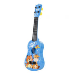 Maxbell Children Guitar Musical Toy Cartoon Animal Small Ukulele for Beginner Babies Blue