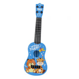 Maxbell Children Guitar Musical Toy Cartoon Animal Small Ukulele for Beginner Babies Blue