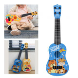 Maxbell Children Guitar Musical Toy Cartoon Animal Small Ukulele for Beginner Babies Blue