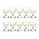 Maxbell 10x 1/12 Scale Dollhouse Wine Cups Life Scene for Dollhouse Bars Living Room
