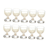 Maxbell 10x 1/12 Scale Dollhouse Wine Cups Life Scene for Dollhouse Bars Living Room