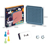 Maxbell Addition Board Game Math Manipulatives for Kids Boy and Girls Birthday Gifts blue