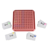 Maxbell Addition Board Game Math Manipulatives for Kids Boy and Girls Birthday Gifts pink