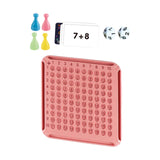 Maxbell Addition Board Game Math Manipulatives for Kids Boy and Girls Birthday Gifts pink