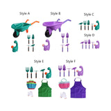 Maxbell Kids Gardening Tool Set Fine Motor Interactive Rake Pretend Play Outdoor Toy