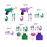 Maxbell Kids Gardening Tool Set Fine Motor Interactive Rake Pretend Play Outdoor Toy