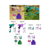 Maxbell Kids Gardening Tool Set Fine Motor Interactive Rake Pretend Play Outdoor Toy