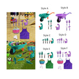 Maxbell Kids Gardening Tool Set Fine Motor Interactive Rake Pretend Play Outdoor Toy