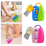 Maxbell Baby Car Keys Toy Educational Portable Remote Key Toy for Baby Toddlers Kids blue and Green