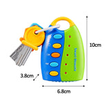 Maxbell Baby Car Keys Toy Educational Portable Remote Key Toy for Baby Toddlers Kids blue and Green