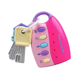 Maxbell Baby Car Keys Toy Educational Portable Remote Key Toy for Baby Toddlers Kids Pink