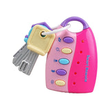 Maxbell Baby Car Keys Toy Educational Portable Remote Key Toy for Baby Toddlers Kids Pink