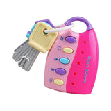 Maxbell Baby Car Keys Toy Educational Portable Remote Key Toy for Baby Toddlers Kids Pink