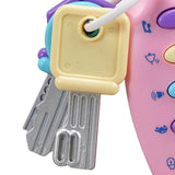 Maxbell Baby Car Keys Toy Educational Portable Remote Key Toy for Baby Toddlers Kids Pink