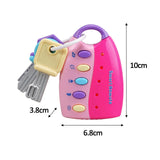 Maxbell Baby Car Keys Toy Educational Portable Remote Key Toy for Baby Toddlers Kids Pink