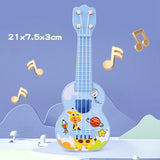 Maxbell Ukulele Guitar Toy Kids Guitar Musical Toy for Baby Boys Girls Holiday Gifts Blue