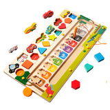 Maxbell Magnetic Color and Number Maze Toys Gift for 3+ Year Old Girls Boys Children