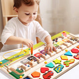 Maxbell Magnetic Color and Number Maze Toys Gift for 3+ Year Old Girls Boys Children