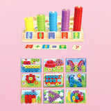 Maxbell Montessori Math Manipulatives Toys Wooden Number Counting Block for Toddlers