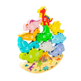 Maxbell Balance Block Game Table Game Early Education Toys for Family Wooden Stacker