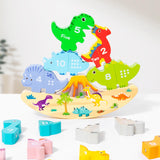 Maxbell Balance Block Game Table Game Early Education Toys for Family Wooden Stacker