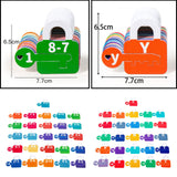 Maxbell Learning Lock Toys Alphabet and Arithmetic Math Cards Game for Children Kids Number