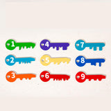 Maxbell Learning Lock Toys Alphabet and Arithmetic Math Cards Game for Children Kids Number