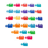 Maxbell Learning Lock Toys Alphabet and Arithmetic Math Cards Game for Children Kids Number