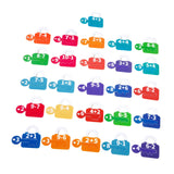 Maxbell Learning Lock Toys Alphabet and Arithmetic Math Cards Game for Children Kids Number