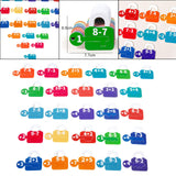 Maxbell Learning Lock Toys Alphabet and Arithmetic Math Cards Game for Children Kids Number