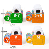 Maxbell Learning Lock Toys Alphabet and Arithmetic Math Cards Game for Children Kids Number