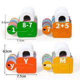 Maxbell Learning Lock Toys Alphabet and Arithmetic Math Cards Game for Children Kids Alphabet