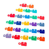 Maxbell Learning Lock Toys Alphabet and Arithmetic Math Cards Game for Children Kids Alphabet