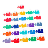 Maxbell Learning Lock Toys Alphabet and Arithmetic Math Cards Game for Children Kids Alphabet