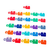 Maxbell Learning Lock Toys Alphabet and Arithmetic Math Cards Game for Children Kids Alphabet