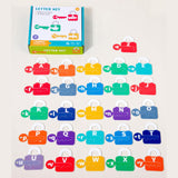 Maxbell Learning Lock Toys Alphabet and Arithmetic Math Cards Game for Children Kids Alphabet