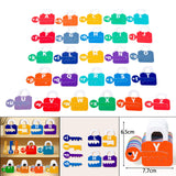 Maxbell Learning Lock Toys Alphabet and Arithmetic Math Cards Game for Children Kids Alphabet