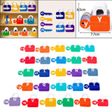 Maxbell Learning Lock Toys Alphabet and Arithmetic Math Cards Game for Children Kids Alphabet