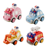 Maxbell Press and Go Car Durable Cute Vehicles Toys for Kindergarten Kids Preschool ambulance