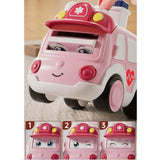 Maxbell Press and Go Car Durable Cute Vehicles Toys for Kindergarten Kids Preschool ambulance