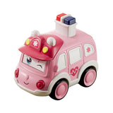 Maxbell Press and Go Car Durable Cute Vehicles Toys for Kindergarten Kids Preschool ambulance
