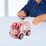 Maxbell Press and Go Car Durable Cute Vehicles Toys for Kindergarten Kids Preschool ambulance