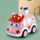 Maxbell Press and Go Car Durable Cute Vehicles Toys for Kindergarten Kids Preschool ambulance