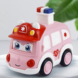 Maxbell Press and Go Car Durable Cute Vehicles Toys for Kindergarten Kids Preschool ambulance