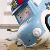 Maxbell Press and Go Car Durable Cute Vehicles Toys for Kindergarten Kids Preschool police car