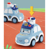 Maxbell Press and Go Car Durable Cute Vehicles Toys for Kindergarten Kids Preschool police car