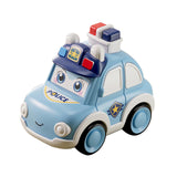 Maxbell Press and Go Car Durable Cute Vehicles Toys for Kindergarten Kids Preschool police car