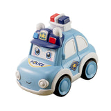 Maxbell Press and Go Car Durable Cute Vehicles Toys for Kindergarten Kids Preschool police car